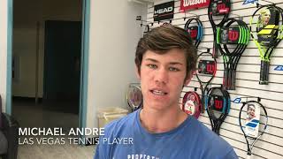 Las Vegas tennis player excited about playing in Easter Bowl tournament [upl. by Ednalrym]