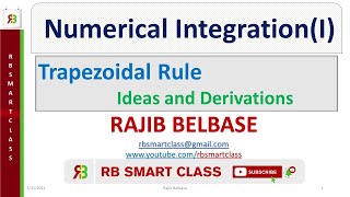 Numerical Integration Part 1Trapezoidal RuleDerivationGrade11New Course12  RB Smart Class [upl. by Johnna902]