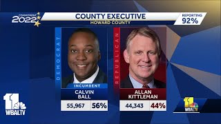 Kittleman Ball await final results in Howard County executive race [upl. by Sobmalarah457]