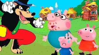 OS TRÊS PORQUINHOS PEPPA PIG GEORGE PIG E PAPAI PIG [upl. by Borgeson744]