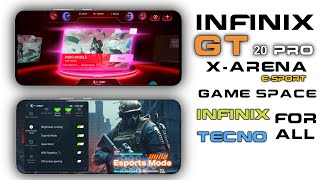 Infinix GT 20 Pro Xarena Game Space update for All infinix and Tecno [upl. by Tawney]