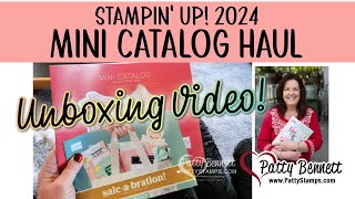 Mini Catalog unboxing  haul Stampin UP 2024 with Patty Bennett [upl. by Eeliram]