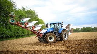 NEW HOLLAND T7270 I 8 plowhshare I PLOWING [upl. by Amein]