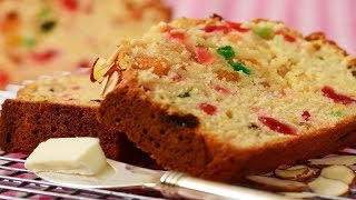 Light Fruit Cake Recipe Demonstration  Joyofbakingcom [upl. by Katzman641]