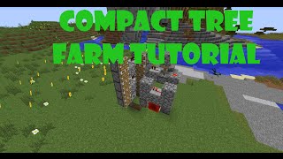 Minecraft 188  Compact Tree Farm  Tutorial [upl. by Ramonda670]