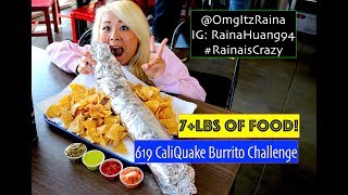 619 CaliQuake Burrito Challenge  7lbs of Food  RainaisCrazy  ChulaVista  FriendsFurEverPetStore [upl. by Iow10]