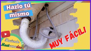 Como cambiar mangueras de agua del lavabo  Haciendo Mexicanadas [upl. by Malan]