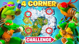 The NINJA TURTLES 4 CORNER Challenge [upl. by Barbabas]