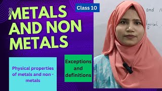 ChMetals and Nonmetals part1very easy differentiate between metals and non metalsclass 10 [upl. by Airym]