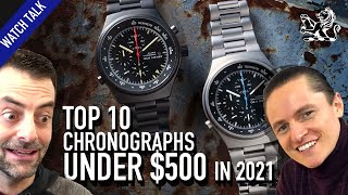 2021 Top 10 Best Chronograph Watches Under 500 Seiko Citizen amp More [upl. by Zacks]