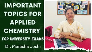 Important Topics for Applied Chemistry for RTMNU Examination  Dr Manisha Joshi [upl. by Moneta]