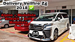 Vellfire Zg 2018 Siap Bodykit Modista amp Grill Modelista Original Japan  Siap Alpine Player [upl. by Emirac]