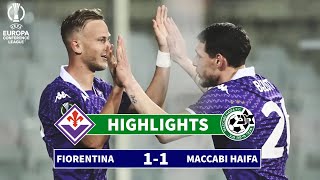 Fiorentina vs Maccabi Haifa  11 AGG 54  Highlights  Europa Conference League 202324 [upl. by Araccot]