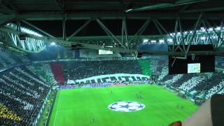 Coreografia Formazioni Inno Juventus Bayern Monaco Champions League Juventus Stadium Torino [upl. by Arihsaj656]