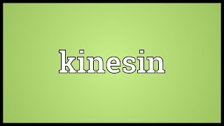 Kinesin Meaning [upl. by Georgine454]