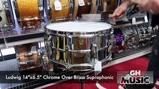 Ludwig 14quotx65quot LM402B Chrome Over Brass Supraphonic Demo [upl. by Ahsrop]