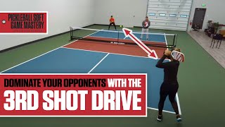 Pickleball Third Shot Drive How and WHY to Use This Shot with Catherine Parenteau [upl. by Naillimxam]