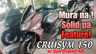 Mas Pina Solid Specs ng Bagong 2023 SYM CRUISYM 150 with ABS  Anti Lock Braking System [upl. by Bilac309]