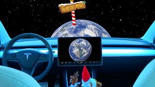 Elf On The Shelf Drives Tesla to the North Pole [upl. by Ettennaj]