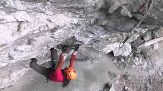 Matthias Scherer  Dry Tooling  Le Fayet  preaparation ice climbing season 011012 [upl. by Destinee]