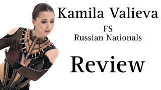 KAMILA VALIEVA  RUSSIAN NATIONALS 2024  REVIEW [upl. by Helfant99]