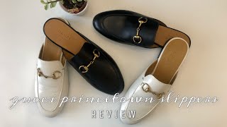 GUCCI PRINCETOWN SLIPPERS • Review 丨 Roma DC [upl. by Caritta]