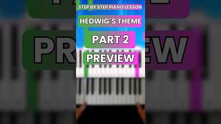 Hedwigs Theme From Harry Potter On Piano Easy Tutorial  Learn To Play Piano Part 2 shorts [upl. by Hannavahs]