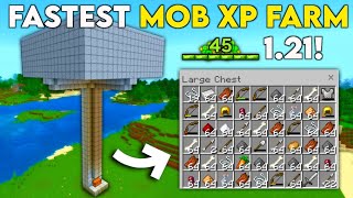 FASTEST 121 MOB XP FARM In Minecraft Bedrock [upl. by Inalial921]