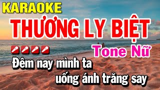 Thương Biệt Ly Karaoke Tone Nữ  Rumba Nhạc Trẻ  Nhạc hoa lời việt [upl. by Eiuqnimod796]