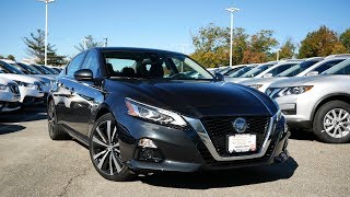 2019 Nissan Altima Platinum Review  Start Up Revs and Walk Around [upl. by Merchant592]