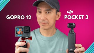 DJI Pocket 3 vs GoPro Hero 12 Comparing Features [upl. by Naillij]