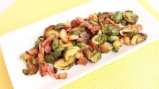 Bacon Roasted Brussels Sprouts Recipe  Laura Vitale  Laura in the Kitchen Episode 687 [upl. by Ecurb]