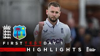 Gus Atkinson Takes 745 on Debut  Highlights  England v West Indies Day 1  Rothesay Test 2024 [upl. by Halsted]