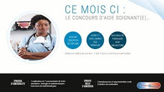 Le concours à saisir du mois  mai  aide soignante [upl. by Barkley]