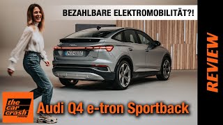 Audi Q4 etron Sportback 2021 Endlich bezahlbare Elektromobilität ab 33000€ 🤷🏼‍♀️ Review  Test [upl. by Otrebile]