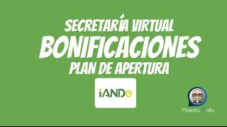 Solicitud de BONIFICACIONES del Plan de Apertura en ANDALUCÍA [upl. by Eliades]