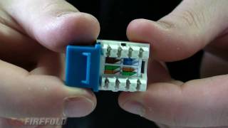 Networking 101 How To Punch Down Cat5ECat6 Keystone Jack  FireFold [upl. by Parsifal]