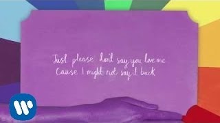 Gabrielle Aplin  Please Dont Say You Love Me Official Lyric video [upl. by Weisbart]