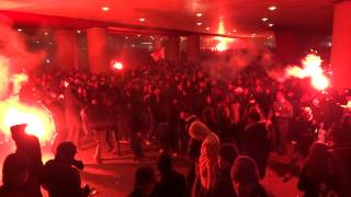 AJAX  Feyenoord  3  1  2212014  Entrada part 2 [upl. by Asseralc]