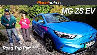 New MG ZS EV 2022 450m Road Trip Part 1 [upl. by Kolodgie]