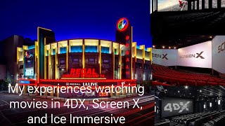 My Experiences Watching Movies In 4DX Screen X And Ice Immersive [upl. by Sims239]