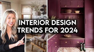 TOP 10 INTERIOR DESIGN  HOME DECOR TRENDS FOR 2024 [upl. by Nnahgiel830]