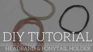 11 DIY Headband amp Ponytail Holder for Relaxed amp Natural Hair [upl. by Ainoet]