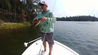 Smallmouth Bass Fishing  Hopping a Ringworm Along the Bottom [upl. by Starinsky]