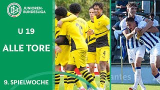 Dortmund amp Hertha weiter nicht zu stoppen  Alle Tore der AJuniorenBundesliga  Woche 9 [upl. by Jeggar]