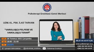 UzmKLPSKİlke Tarhan Varoluşçu Felsefe Ve Varoluşçu Terapi [upl. by Lot]