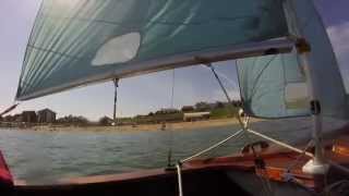 Sailing Mariette 1950s wooden Enterprise Dinghy [upl. by Adniral]