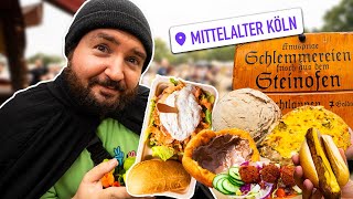 ALLES ESSEN auf dem GRÖßTEN KÖLNER MITTELALTER ﻿FESTIVAL [upl. by Chane523]