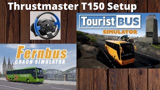 Thrustmaster T150 Setup in Fernbus and Tourist Bus [upl. by Ahmad]