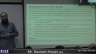 CAF 1 LB Sir Naveed Ansari Lecture 83 a [upl. by Eddina]